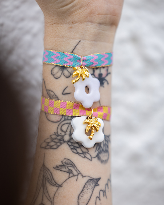 Duo de bracelets colorés faits main – bijoux matchy matchy à partager