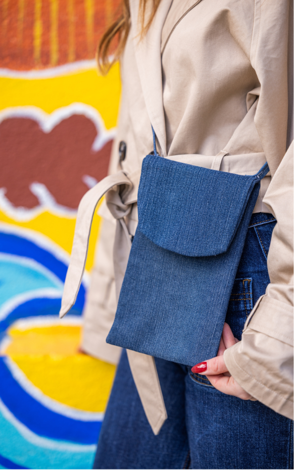 Sac bandoulière en jean