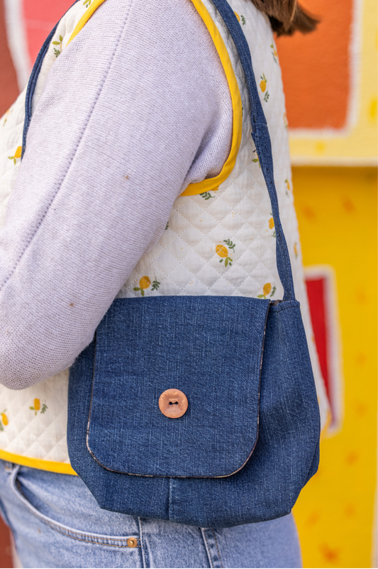 Sac bandoulière en jean
