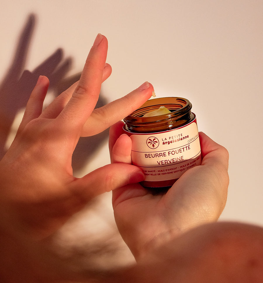 Baume au beurre de karité bio verveine – soin nourrissant visage & corps