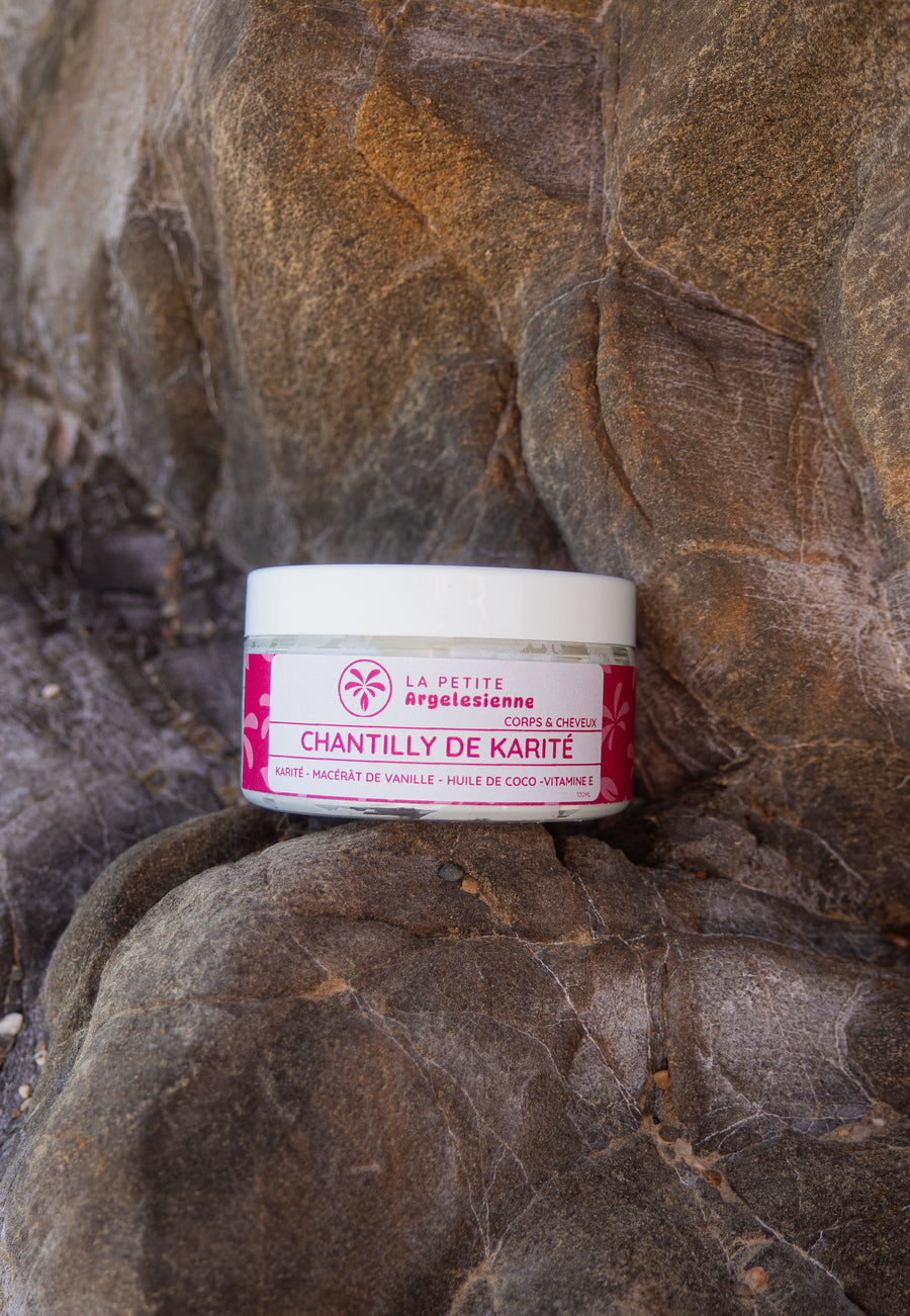 Chantilly de karité bio vanille – soin naturel corps & cheveux nourrissant