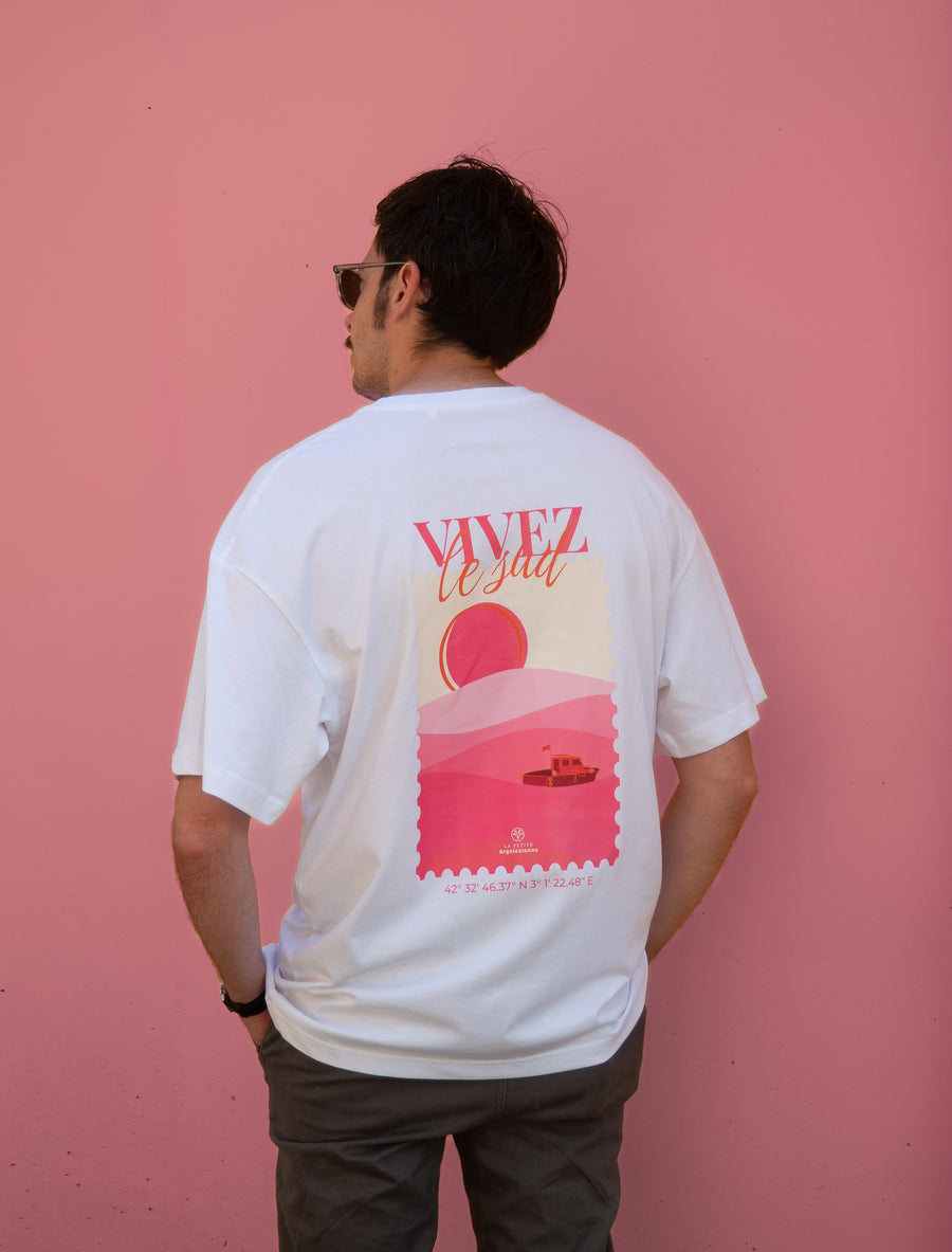 T-shirt oversize bateau “Vivez le Sud”