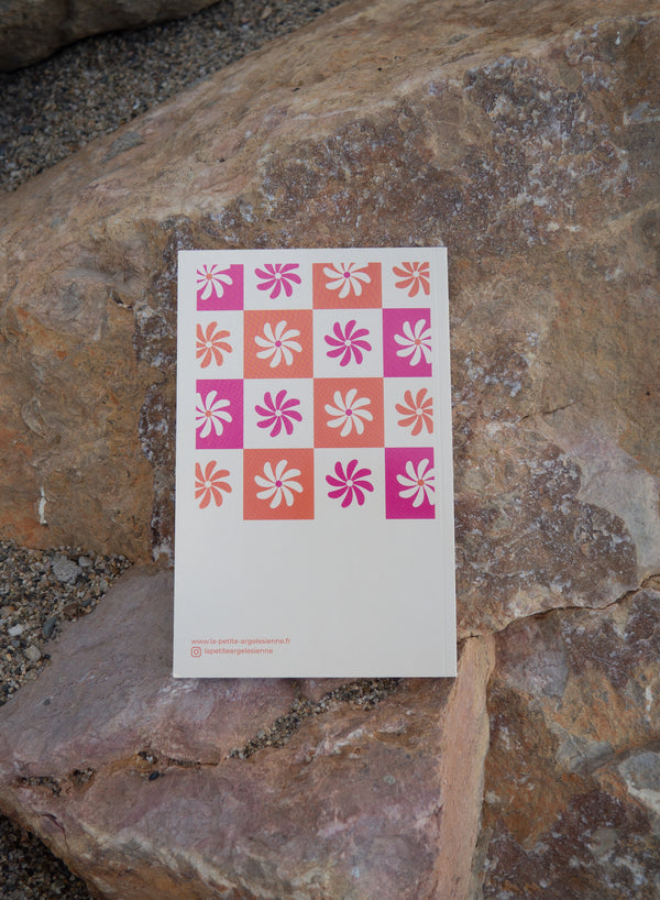 Carnet A5 fleurs méditerranéennes “Vivez le Sud”